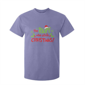 Funny The Baby Who Stole Christmas T Shirt For Kid First Xmas Santa Hat Mistletoe TS11 Violet Print Your Wear