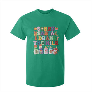 Funny First Christmas T Shirt For Kid Sorry Santa I Drank The Milk Retro Baby Bottle TS11 Irish Green Print Your Wear