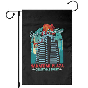 Christmas Nakatomi Plaza Garden Flag Season's Greeting Christmas Party Hans Gruber TS11 Black Print Your Wear