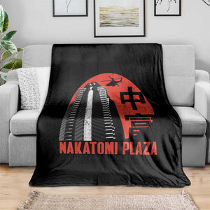 Christmas Nakatomi Plaza Throw Blanket Christmas Party 1988 Vintage Japanese Style TS11 Print Your Wear