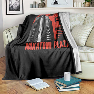 Christmas Nakatomi Plaza Throw Blanket Christmas Party 1988 Vintage Japanese Style TS11 Print Your Wear