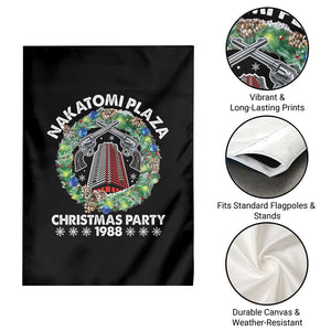 Christmas Nakatomi Plaza Garden Flag Christmas Party 1988 Xmas Wreath TS11 Print Your Wear