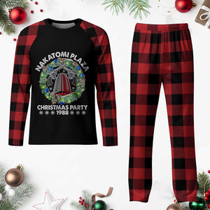 Christmas Nakatomi Plaza Plaid Pajama Set Christmas Party 1988 Xmas Wreath TS11 Buffalo Plaid Print Your Wear