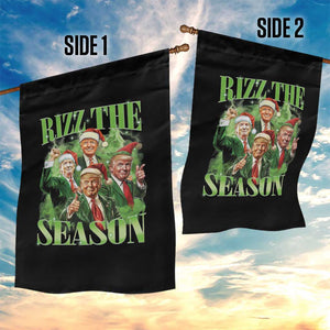 Funny Trump Christmas Garden Flag Rizz The Season Santa Trump Elf 47th US President TS11 Print Your Wear
