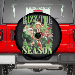 Funny Trump Christmas Spare Tire Cover Rizz The Season Santa Trump Elf 47th US President TS11 Black Print Your Wear