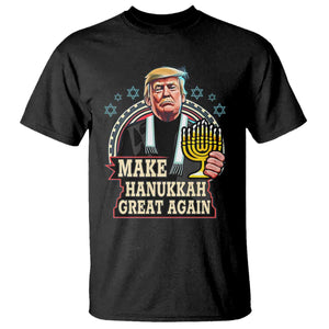 Funny Make Hanukkah Great Again Chanukah Trump T Shirt Menorah David Stars TS11 Black Print Your Wear