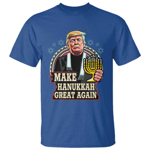 Funny Make Hanukkah Great Again Chanukah Trump T Shirt Menorah David Stars TS11 Royal Blue Print Your Wear