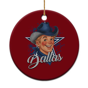 DFC Game Day Ceramic Ornament Funny Blue Star Sport Fan Football Game TS11 1pc Red Print Your Wear