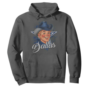 DFC Game Day Hoodie Funny Blue Star Sport Fan Football Game TS11 Dark Heather Print Your Wear