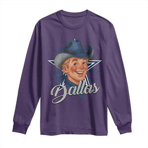 DFC Game Day Long Sleeve Shirt Funny Blue Star Sport Fan Football Game TS11 Purple Print Your Wear