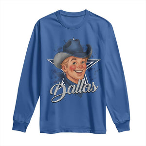 DFC Game Day Long Sleeve Shirt Funny Blue Star Sport Fan Football Game TS11 Royal Blue Print Your Wear