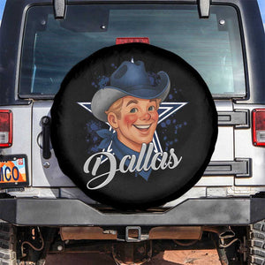DFC Game Day Spare Tire Cover Funny Blue Star Sport Fan Football Game TS11 No hole Black Print Your Wear