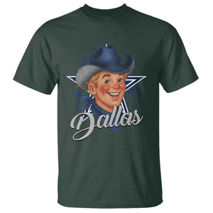 DFC Game Day T Shirt Funny Blue Star Sport Fan Football Game TS11 Dark Forest Green Print Your Wear