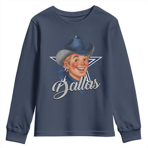 DFC Game Day Youth Sweatshirt Funny Blue Star Sport Fan Football Game TS11 Navy Print Your Wear