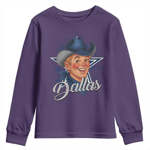 DFC Game Day Youth Sweatshirt Funny Blue Star Sport Fan Football Game TS11 Purple Print Your Wear