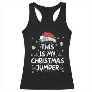Funny British Christmas Racerback Tank Top This Is My Christmas Jumper TS11 Black Print Your Wear