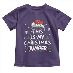 Funny British Christmas Toddler T Shirt This Is My Christmas Jumper TS11 Purple Print Your Wear