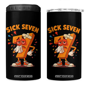 Funny Sick Seven 67 Meme 4 in 1 Can Cooler Tumbler Six Seven Wordplay TS11 One Size: 16 oz Black Print Your Wear