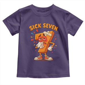 Funny Sick Seven 67 Meme Toddler T Shirt Six Seven Wordplay TS11 Purple Print Your Wear