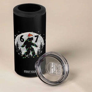 Funny Bigfoot 67 Christmas Night Stroll Moon Sasquatch 4 in 1 Can Cooler Tumbler TS11 Print Your Wear