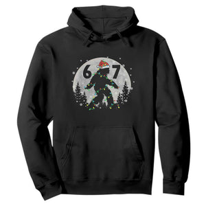 Funny Bigfoot 67 Christmas Night Stroll Moon Sasquatch Hoodie TS11 Black Print Your Wear
