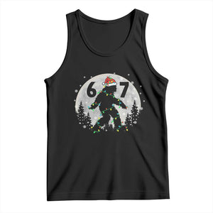 Funny Bigfoot 67 Christmas Night Stroll Moon Sasquatch Tank Top TS11 Black Print Your Wear