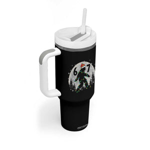 Funny Bigfoot 67 Christmas Night Stroll Moon Sasquatch Tumbler With Handle TS11 Print Your Wear
