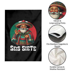 Funny Mexican Christmas 67 Garden Flag Seis Siete Santa In Mexico TS11 Print Your Wear