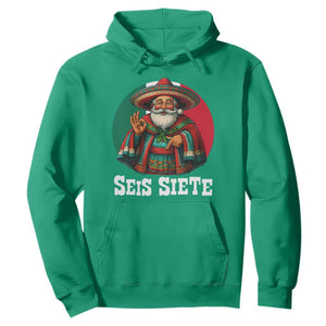 Funny Mexican Christmas 67 Hoodie Seis Siete Santa In Mexico TS11 Irish Green Print Your Wear