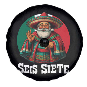 Funny Mexican Christmas 67 Spare Tire Cover Seis Siete Santa In Mexico TS11 Print Your Wear