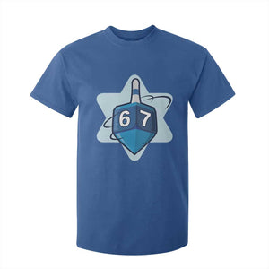 Funny Hanukkah 67 T Shirt For Kid Six Seven Meme Dreidel Star Of David TS11 Royal Blue Print Your Wear