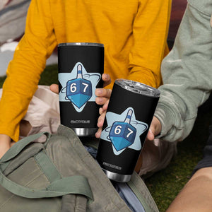 Funny Hanukkah 67 Tumbler Cup Six Seven Meme Dreidel Star Of David TS11 Print Your Wear