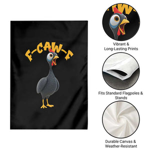 Funny F Caw F Guinea Fowl Garden Flag Cartoon Guinea Bird Poultry Humor TS11 Print Your Wear