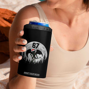 Funny Jersey Devil 67 Christmas Santa Hat Moon Night Stroll 4 in 1 Can Cooler Tumbler TS11 Print Your Wear