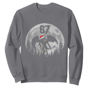 Funny Jersey Devil 67 Christmas Santa Hat Moon Night Stroll Sweatshirt TS11 Charcoal Print Your Wear