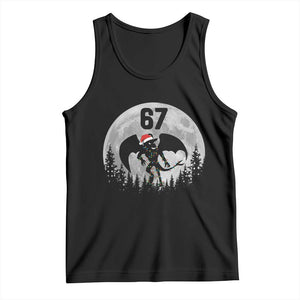 Funny Jersey Devil 67 Christmas Santa Hat Moon Night Stroll Tank Top TS11 Black Print Your Wear