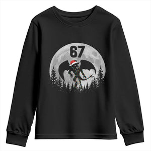 Funny Jersey Devil 67 Christmas Santa Hat Moon Night Stroll Youth Sweatshirt TS11 Black Print Your Wear