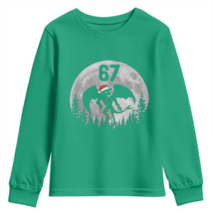 Funny Jersey Devil 67 Christmas Santa Hat Moon Night Stroll Youth Sweatshirt TS11 Irish Green Print Your Wear