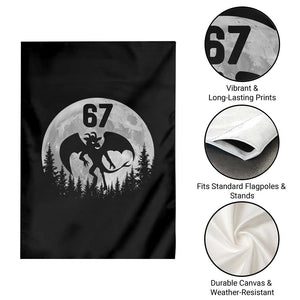 Funny Jersey Devil 67 Moon Night Stroll Garden Flag TS11 Print Your Wear