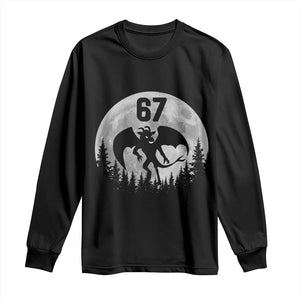 Funny Jersey Devil 67 Moon Night Stroll Long Sleeve Shirt TS11 Black Print Your Wear