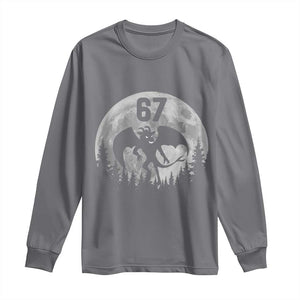 Funny Jersey Devil 67 Moon Night Stroll Long Sleeve Shirt TS11 Charcoal Print Your Wear