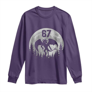 Funny Jersey Devil 67 Moon Night Stroll Long Sleeve Shirt TS11 Purple Print Your Wear