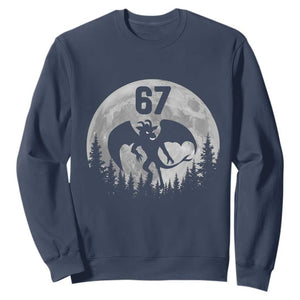 Funny Jersey Devil 67 Moon Night Stroll Sweatshirt TS11 Navy Print Your Wear