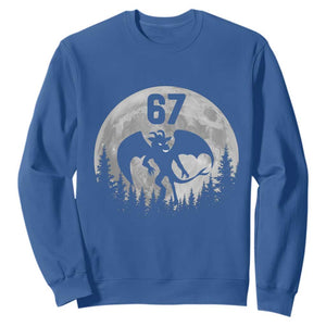 Funny Jersey Devil 67 Moon Night Stroll Sweatshirt TS11 Royal Blue Print Your Wear