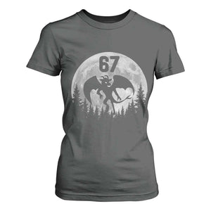 Funny Jersey Devil 67 Moon Night Stroll T Shirt For Women TS11 Dark Heather Print Your Wear