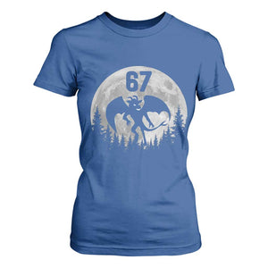Funny Jersey Devil 67 Moon Night Stroll T Shirt For Women TS11 Royal Blue Print Your Wear