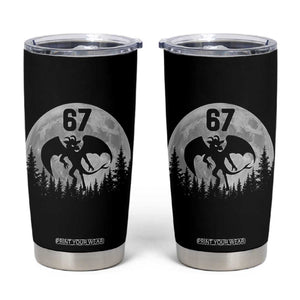Funny Jersey Devil 67 Moon Night Stroll Tumbler Cup TS11 Black Print Your Wear
