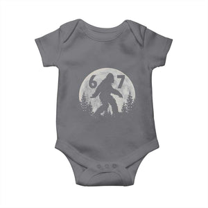 Funny Bigfoot 67 Night Stroll Moon Sasquatch Baby Onesie TS11 Charcoal Print Your Wear