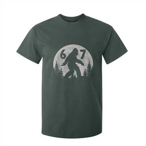Funny Bigfoot 67 Night Stroll Moon Sasquatch T Shirt For Kid TS11 Dark Forest Green Print Your Wear