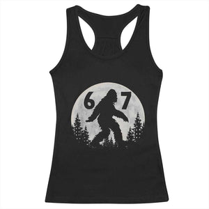 Funny Bigfoot 67 Night Stroll Moon Sasquatch Racerback Tank Top TS11 Black Print Your Wear